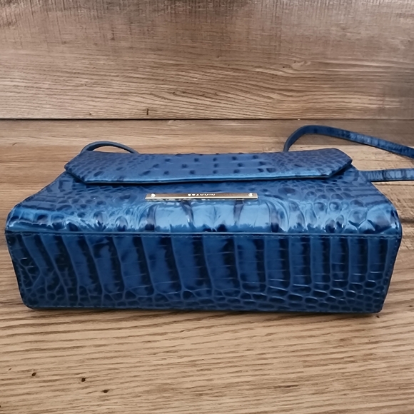 Brahmin Carina Blue Leather Purse Shoulder Bag - Palace Melbourne - Picture 6 of 13